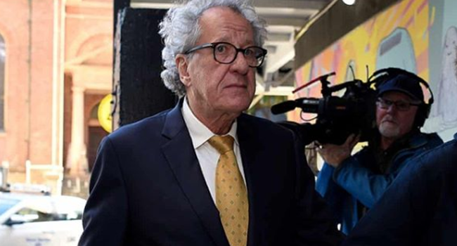 A file photo of Hollywood star Geoffrey Rush
