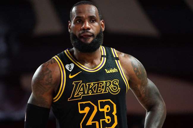 LeBron James 2020 Black Mamba Los Angeles Lakers Jersey with Gigi Bryant  Heart Patch