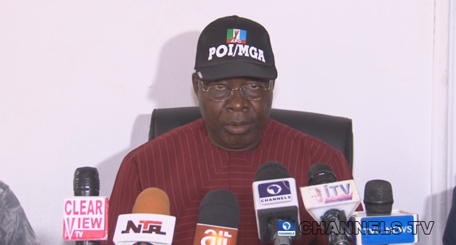 Edo APC Chairman, David Imuse, addressed a press briefing on August 21, 2020.