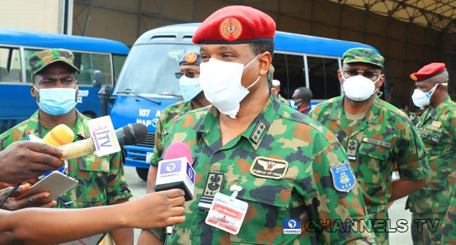 The Chief of Air Staff, Air Marshal Sadique Abubakar, spoke to reporters on August 29, 2020.