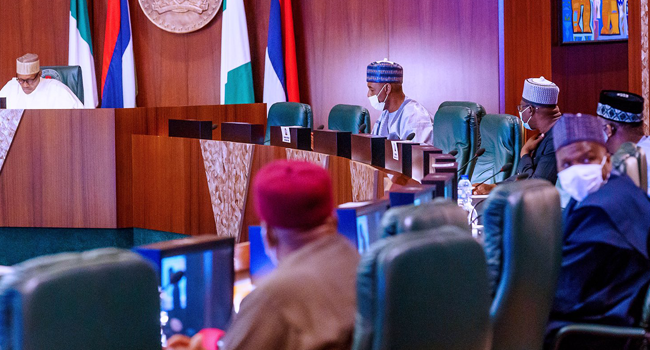 President Muhammadu Buhari met with North-East Governors and security chiefs on August 10, 2020.
