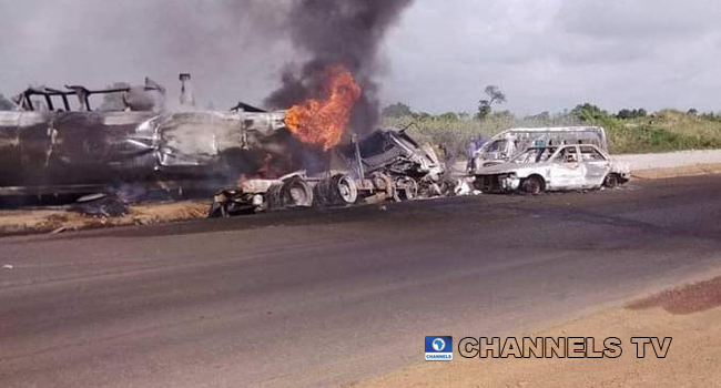 Two persons were reported killed on August 19, 2020, after two tankers collide in Niger State.