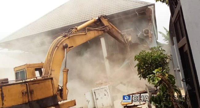 House of Architect John Emejulu was destroyed on August 14, 2020.