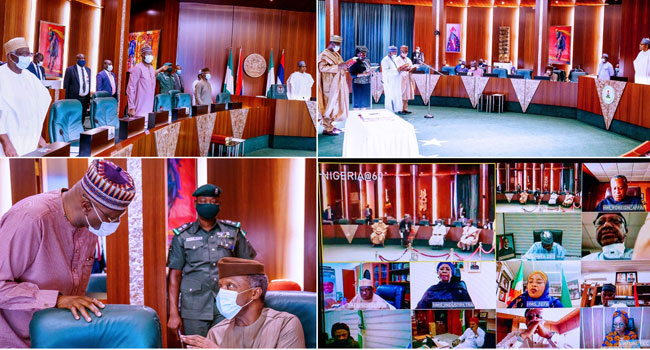 Buhari Swears In Four New Permanent Secretaries