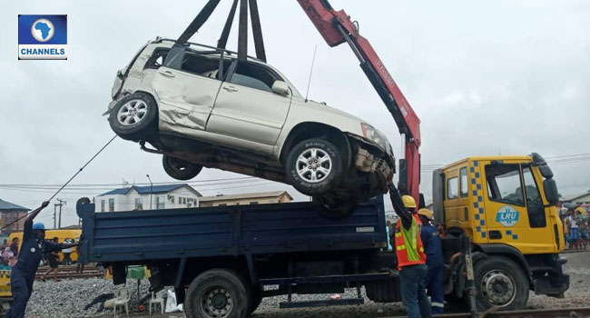 Photos From Scene Of Oshodi Accident