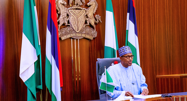 President Muhammadu Buhari virtually spoke at the fifth edition of KADINVEST on September 21, 2020.