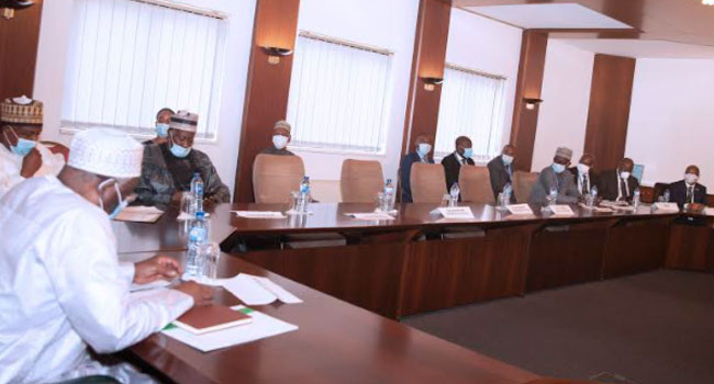 PHOTOS: National Food Security Council Meets With Buhari’s Chief Of Staff