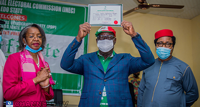 Obaseki, Shaibu Receive Certificates Of Return