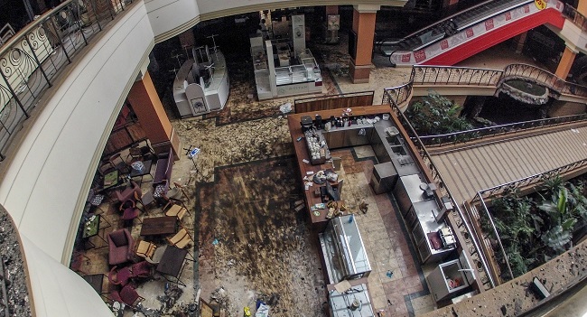 Westgate Mall in Nairobi after the deadly assault by Islamist gunmen on September 21, 2013.