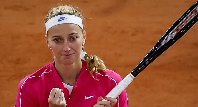 Kvitova Cruises Into Roland Garros Quarter-Finals