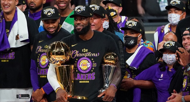 Where to get Los Angeles Lakers NBA championship 2020 victory shirts, hats,  LeBron James jerseys and more 