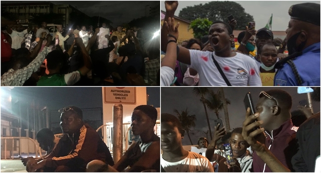 endsarsimmediately-lagos-youths-stage-late-night-protest-to-end-sars