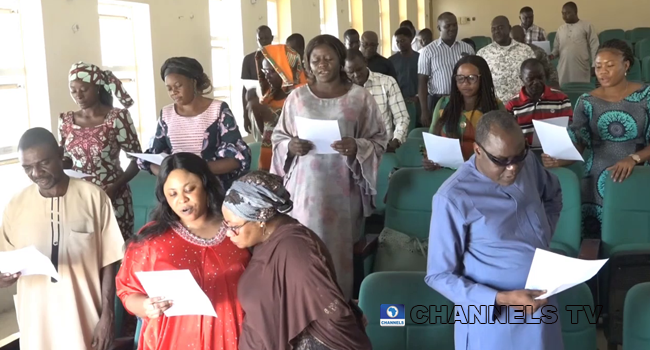 An ASUU chapter in Taraba state held prayer sessions on November 3, 2020 over the union's prolonged strike.