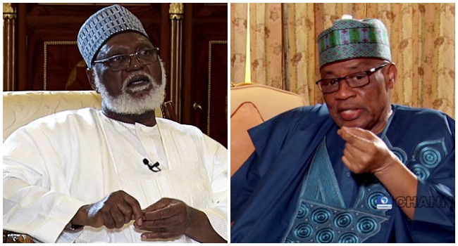 A photo combination of former military presidents General Ibrahim Babangida and General Abdulsalami Abubakar.