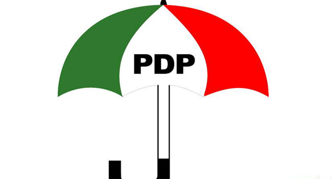 A photo of the Peoples Democratic Party's emblem.