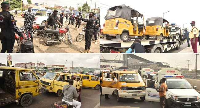 Lagos’ Anti-One Way Squad Impounds 42 Vehicles In Friday Traffic Law Enforcement