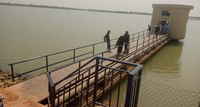 A cross-section of the Mashigi Dam in Katsina.