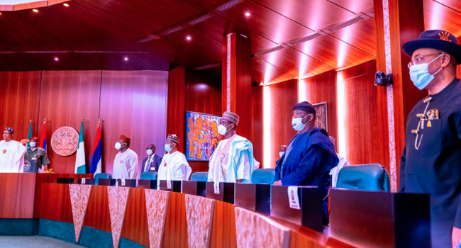 PHOTOS: Buhari In Closed-Door Meeting With 36 State Governors