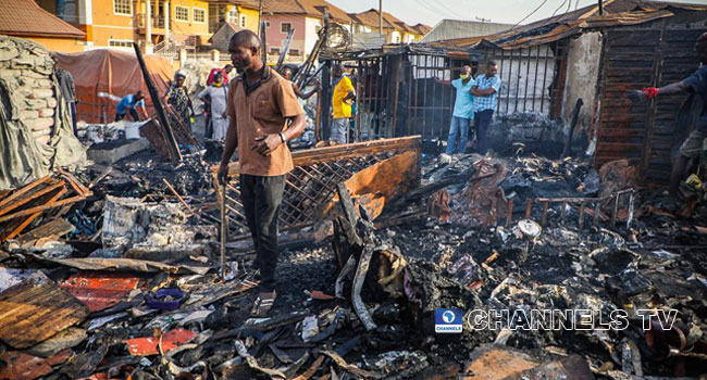 Fire Guts Houses, Shops And Goods Worth Millions In Gwarinpa, Abuja
