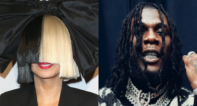 Sia Features Burna Boy For ‘Hey Boy’ Remix