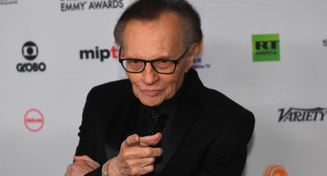US News Star Larry King Hospitalized With COVID-19
