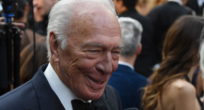  In this file photo taken on March 04, 2018 Canadian actor Christopher Plummer arrives for the 90th Annual Academy Awards on March 4, 2018, in Hollywood, California. Robyn Beck / AFP