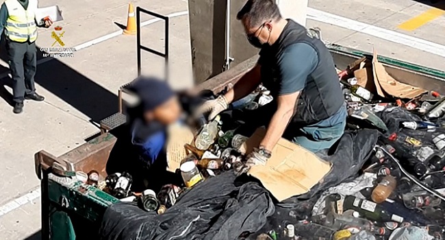 Migrant Found Hiding In Toxic Waste In Spain