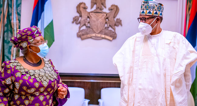 Buhari To Okonjo-Iweala: We Are Happy You Made It, But You Also Earned It