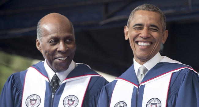 Vernon Jordan and Barack Obama