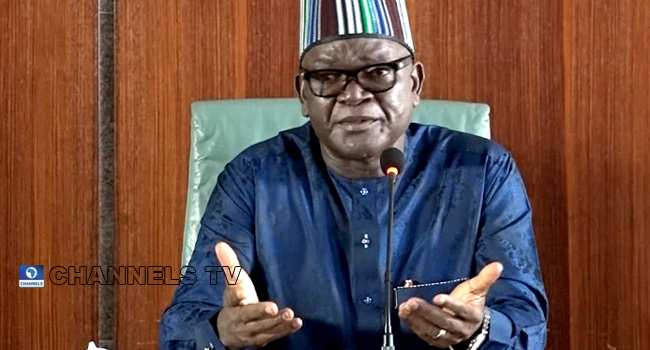 A file photo of Benue State Governor, Samuel Ortom