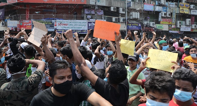 One Killed After Bangladesh Police Fire On COVID-19 Protesters