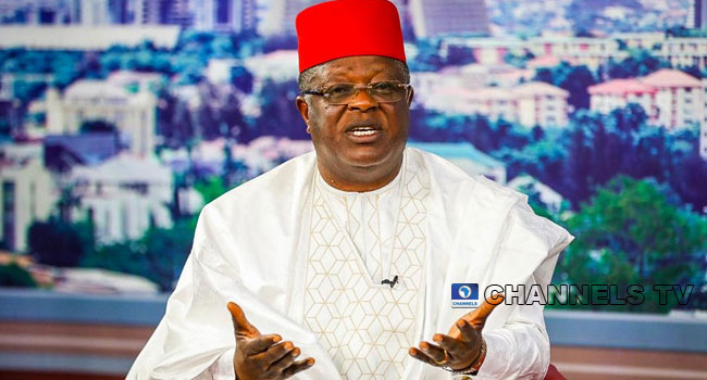 A file photo of Ebonyi Sate Governor, Dave Umahi. Sodiq Adelakun/Channels Television