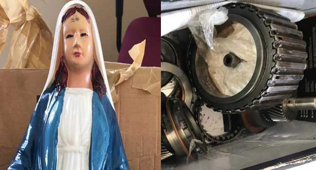 NDLEA Intercepts Drugs Concealed In Holy Mary Statue, Auto Spare Parts