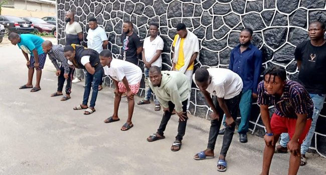 EFCC Arrests 14 Suspected Internet Fraudsters in Lagos – Channels Television