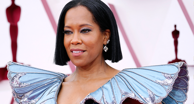 Regina King attends the 93rd Annual Academy Awards at Union Station on April 25, 2021 in Los Angeles, California. Chris Pizzello-Pool/Getty Images/AFP