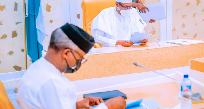 Buhari Holds Security Meeting – Newspot 1 security meeting3