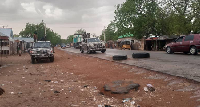The Nigerian army said it raided a Boko Haram logistics base in Guibja on May 29, 2021.