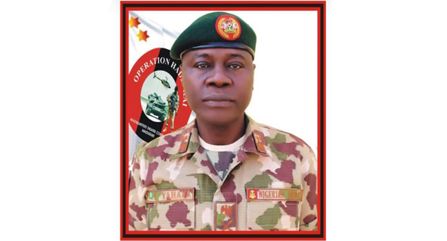 A file photo of Major-General Farouk Yahaya.