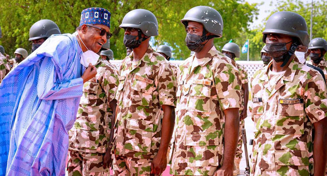 ‘Give No Breathing Space To Terrorists And Criminals,’ Buhari Charges Security Agents