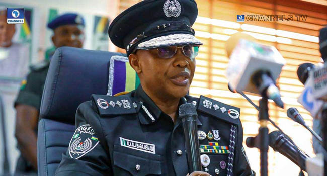 A file photo of the IGP, Usman Alkali Baba