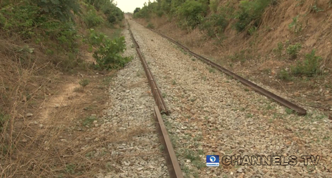 A snapshot of what was left of rail tracks in Mada station in Nasarawa state after vandalisation activities between February and June 2021.