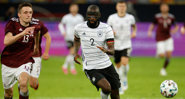 Why is Germany's Antonio Rudiger wearing a face mask at Euro 2020