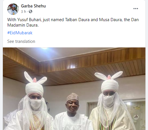 Garba Shehu post