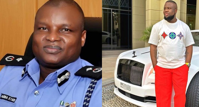A photo combination of a deputy commissioner of police, Abba Kyari and alleged fraudster, Ramon Abbas, aka, Hushpuppi.