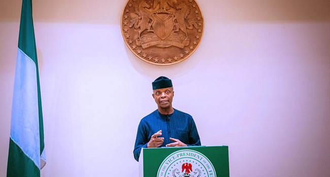 Better Security, Economy More Likely Where There Is Unity, Says Osinbajo