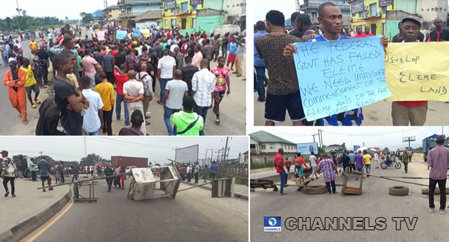 Ogoni Youths Shut Down East-West Road In Protest