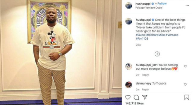 Ramon Abbas, aka Hushpuppi, flaunted a luxury Richard Mille watch on Instagram on January 13, 2020. Credit: US Department of Justice