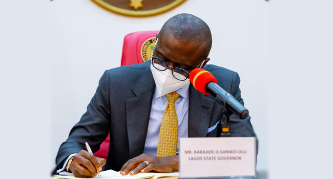 Sanwo-Olu Signs Administration Of Criminal Justice Amendment Law 2021 –  Channels Television