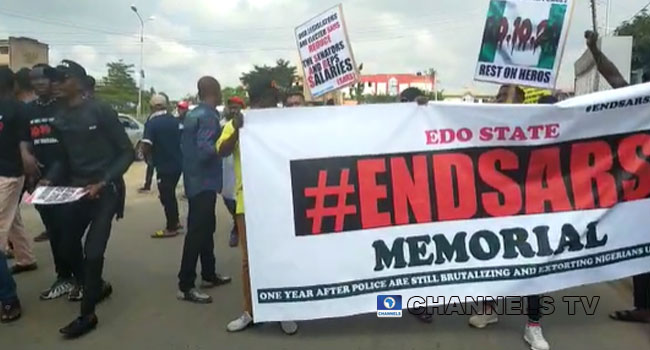 #EndSARS Memorial: Youths Hold Processions in Edo, Oyo, Osun, Other States