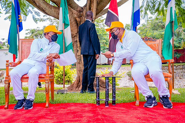  Vice President Yemi Osinbajo at the welcome event of the Queen's Baton for Birmingham 2022 Commonwealth Games at the State House, Abuja on October 16, 2021. Tolani Alli/State House